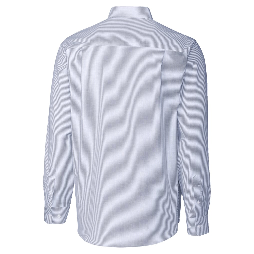  FC Cincinnati Cutter & Buck Stretch Oxford Stripe Long Sleeve Button-Down Shirt - Blue